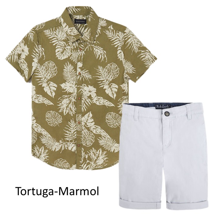 Camisa Y Short Para Niño Junior Varios Modelos Marca Mayoral Nukutavake