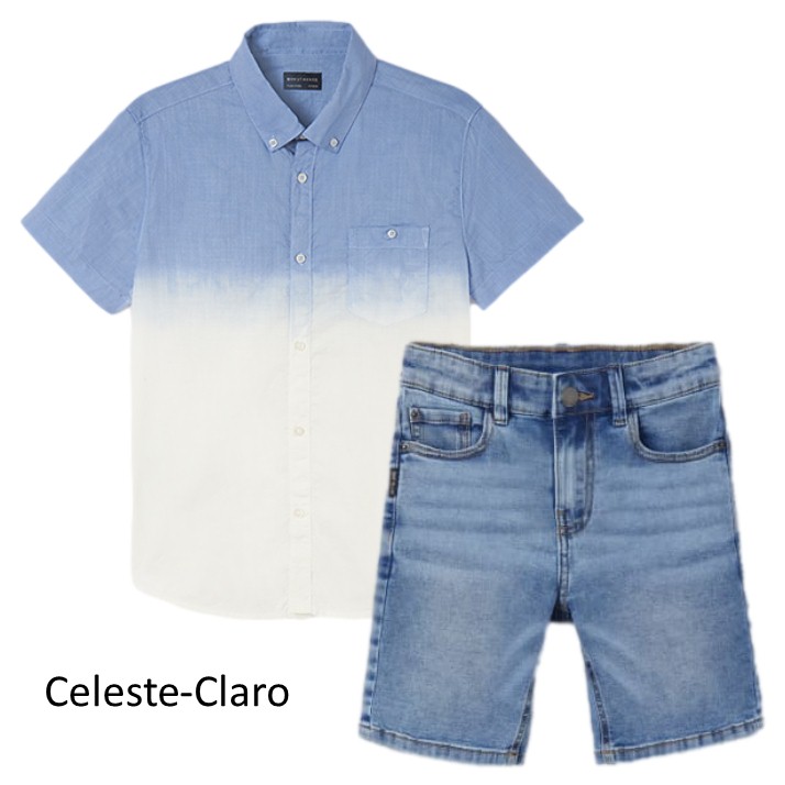 Camisa Y Short Para Niño Junior Varios Modelos Marca Mayoral Nukutavake