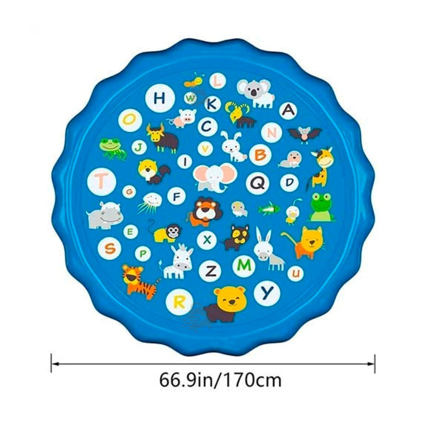 Almohadilla Inflable Con Aspersores De Agua Infantil