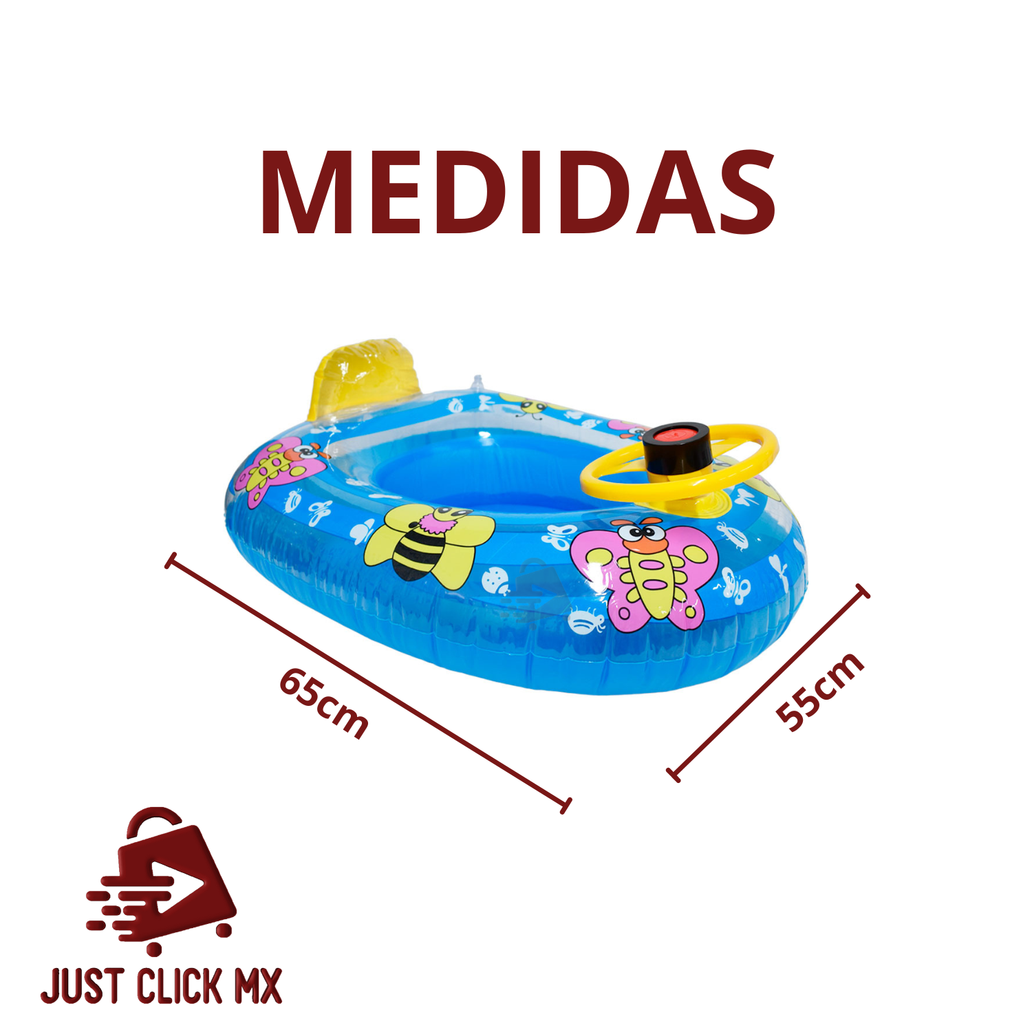 Flotador Inflable Salvavidas Carrito De Abejita Infantil