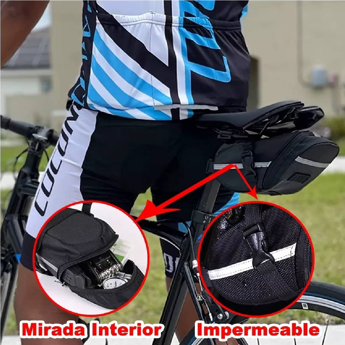 Kit De Herramientas P/reparación D/bicicleta C/bomba 16 En 1