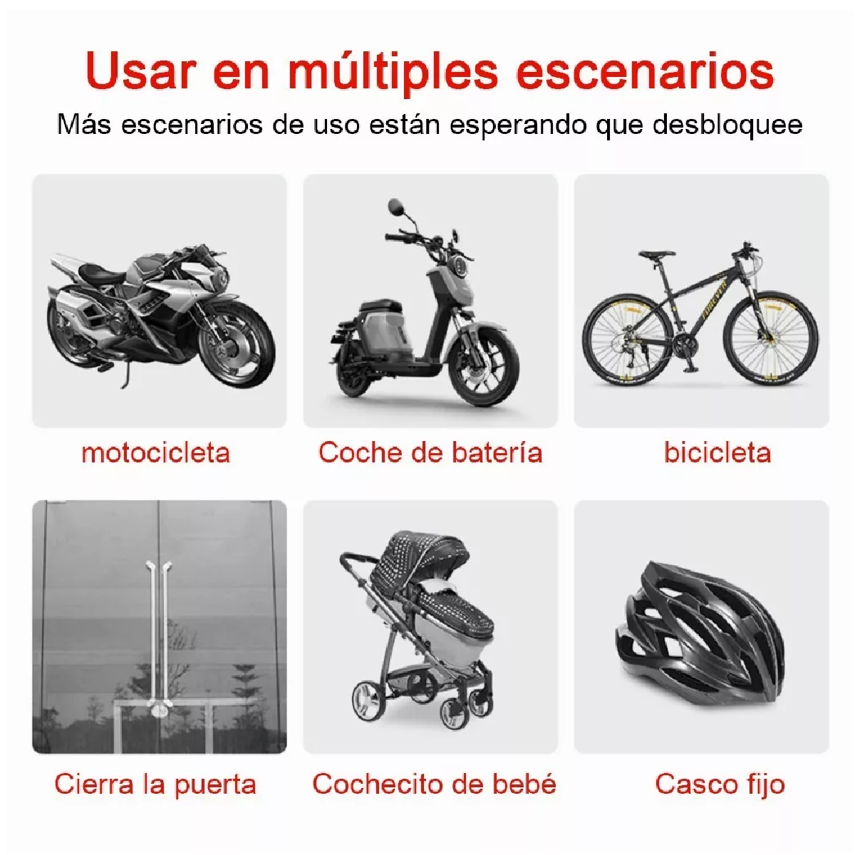 Candado Cadena Reforzado Alta Seguridad Para Bici O Moto