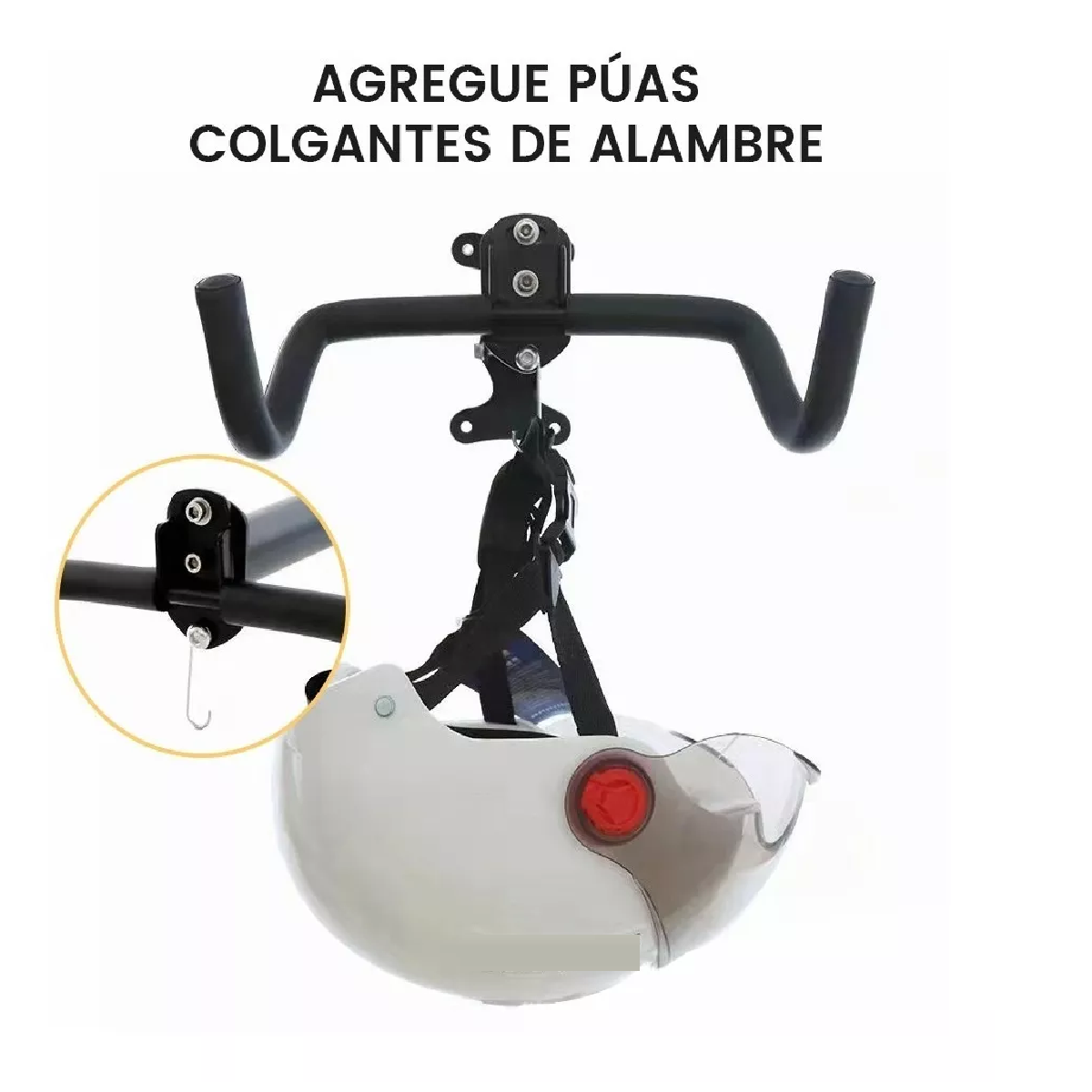 Doble Gancho Bicicleta Soporto Portabicicleta Pared Estacio