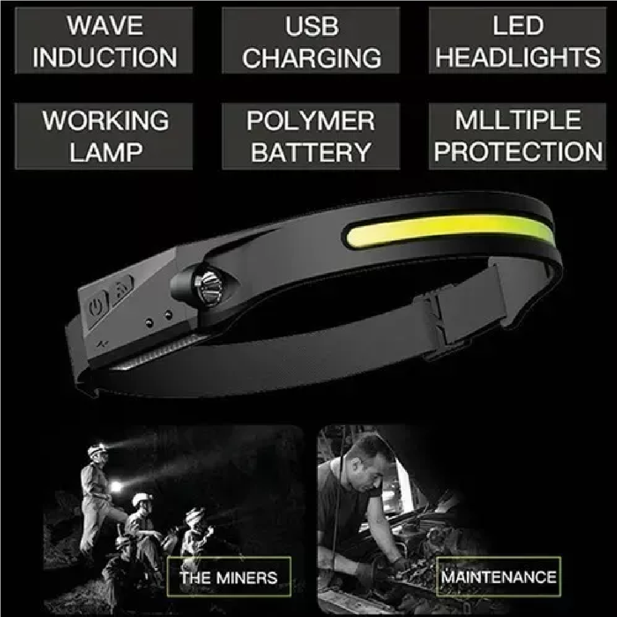 Lámpara Táctica 5000 Lm Led Xhp50 Usb Recargable