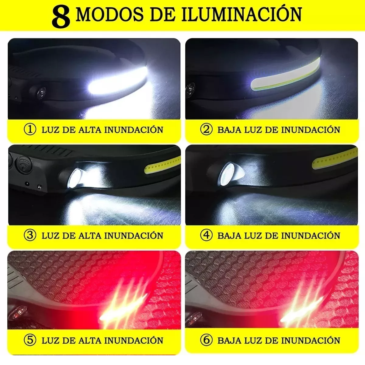 Lámpara Táctica 5000 Lm Led Xhp50 Usb Recargable