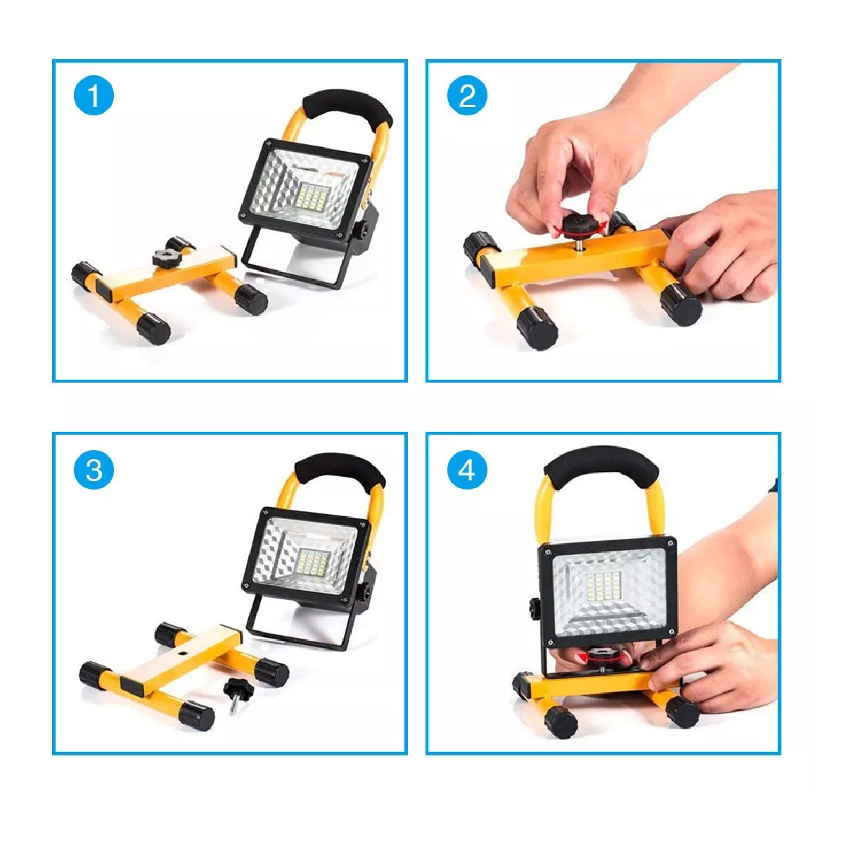 Reflector Led Recargable Lámpara Portátil Impermeable Campin