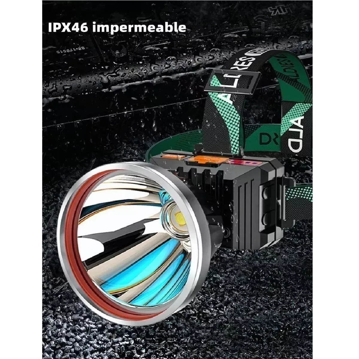 Lámpara Tipo Minero Recargable Y Potente De Cacería