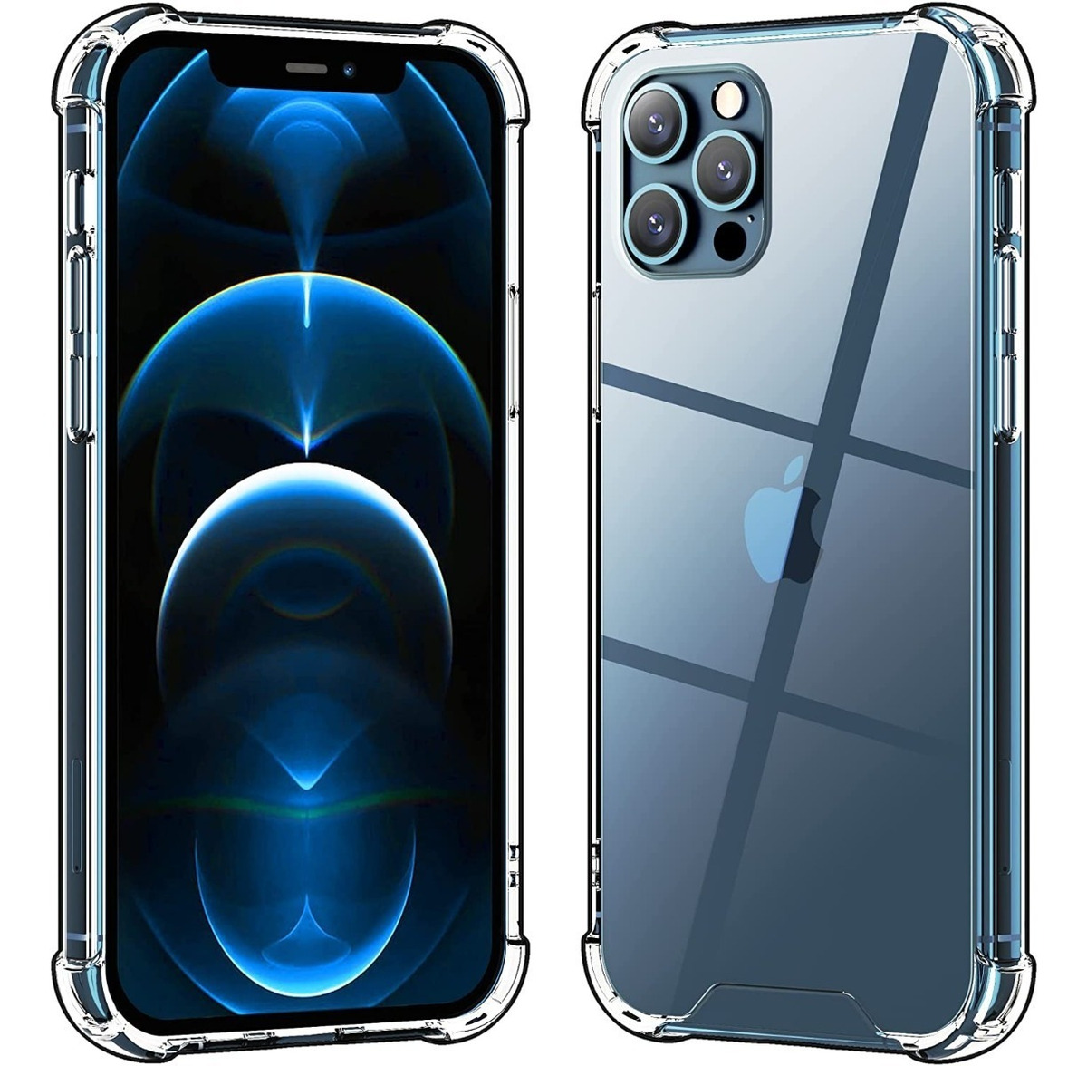 Funda Acrigel Transparente FUNBU Para iPhone 12 Pro Max Esquinas Reforzadas 