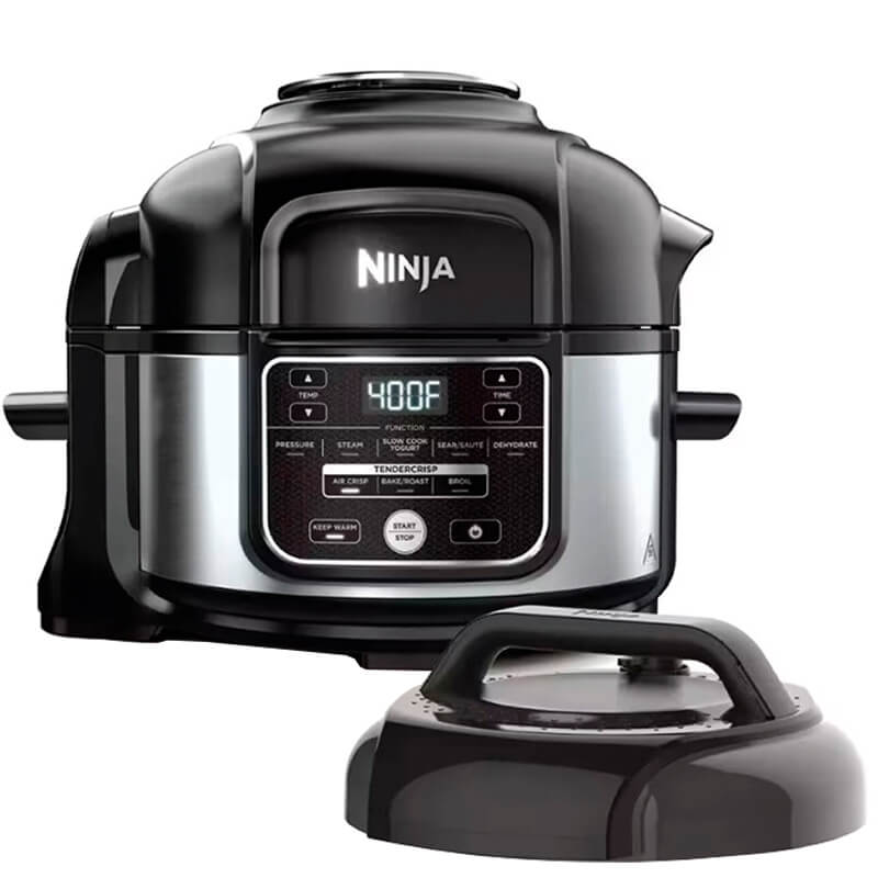 Olla de Presión Ninja Foodi 10 en 1 de 5 cuartos FD101 acero inoxidable REACONDICIONADO TIPO A