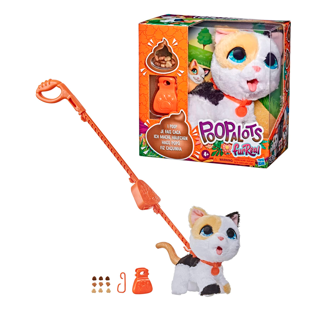 Peluche Interactivo Hasbro E8898 Furreal Poopalots Gato Grandes Paseos