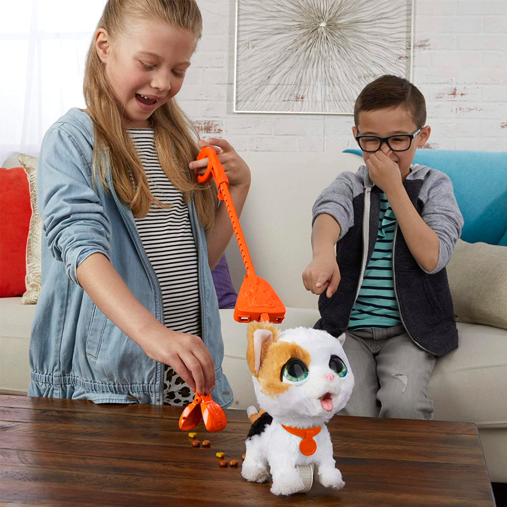 Peluche Interactivo Hasbro E8898 Furreal Poopalots Gato Grandes Paseos