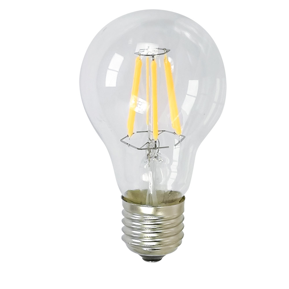 Foco Led Transparente de Luz Calida con 6 Watts 480 Lumenes Dimmable Ahorrador de Energía Caja con 4 Piezas Master ROZ-AS-858-C6-4