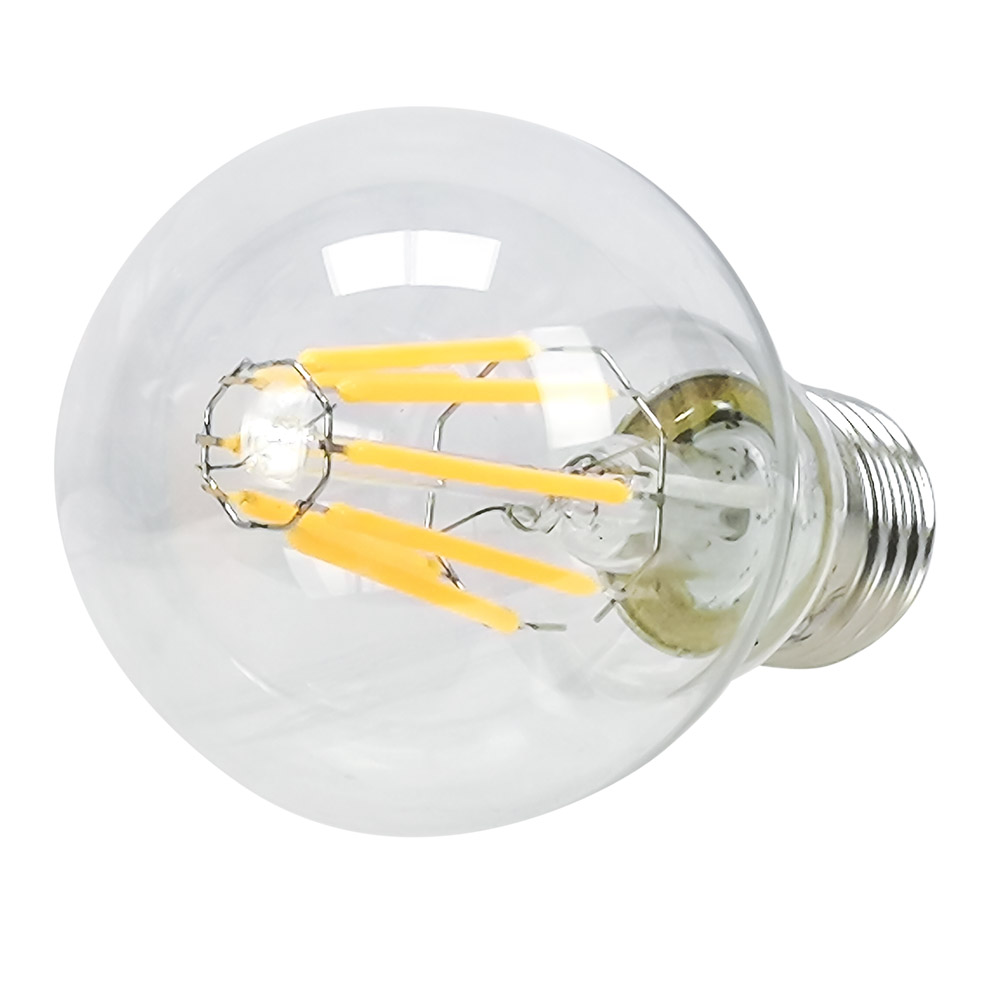 Foco Led Transparente de Luz Calida con 6 Watts 480 Lumenes Dimmable Ahorrador de Energía Caja con 4 Piezas Master ROZ-AS-858-C6-4