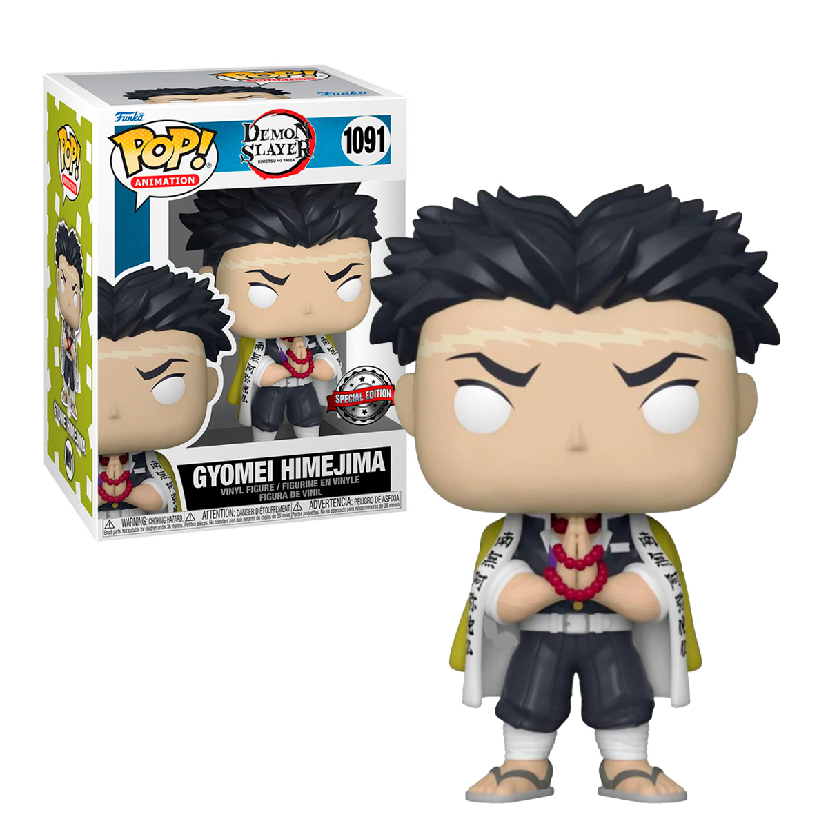 Funko Pop Gyomei Himejima 1091 Demon Slayer Edición Especial Anime