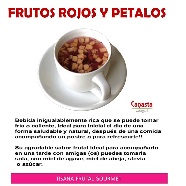 TISANA 1Kg FRUTOS ROJOS Y PETALOS ARTESANAL ORGÁNICA