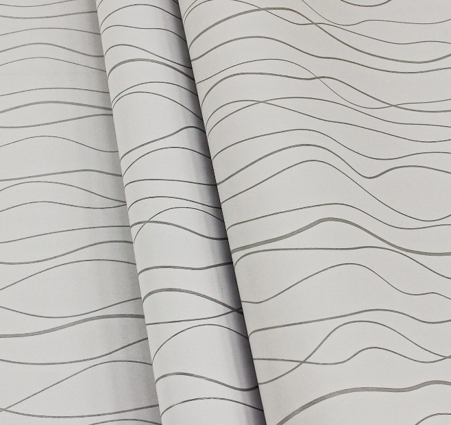 Papel Tapiz Vinílico Autoadhesivo Linea Plata