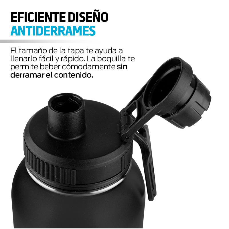 Termo de Acero Inoxidable con Aislamiento Térmico para Agua Fría o Caliente, de 40 Onzas (1.2 L) Redlemon