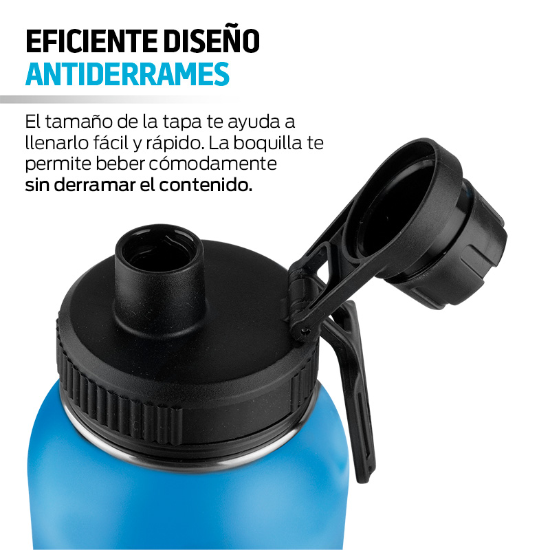 Termo de Acero Inoxidable con Aislamiento Térmico para Agua Fría o Caliente, de 40 Onzas (1.2 L) Redlemon