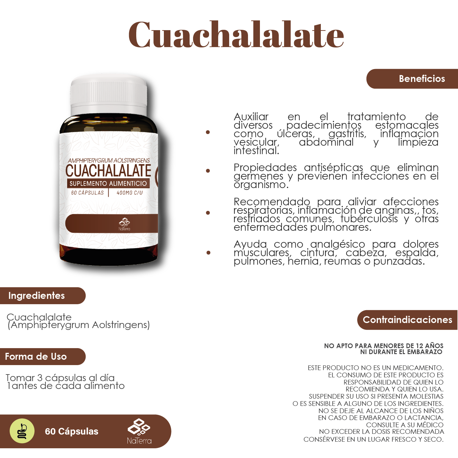 Cuachalalate NaTerra 60caps