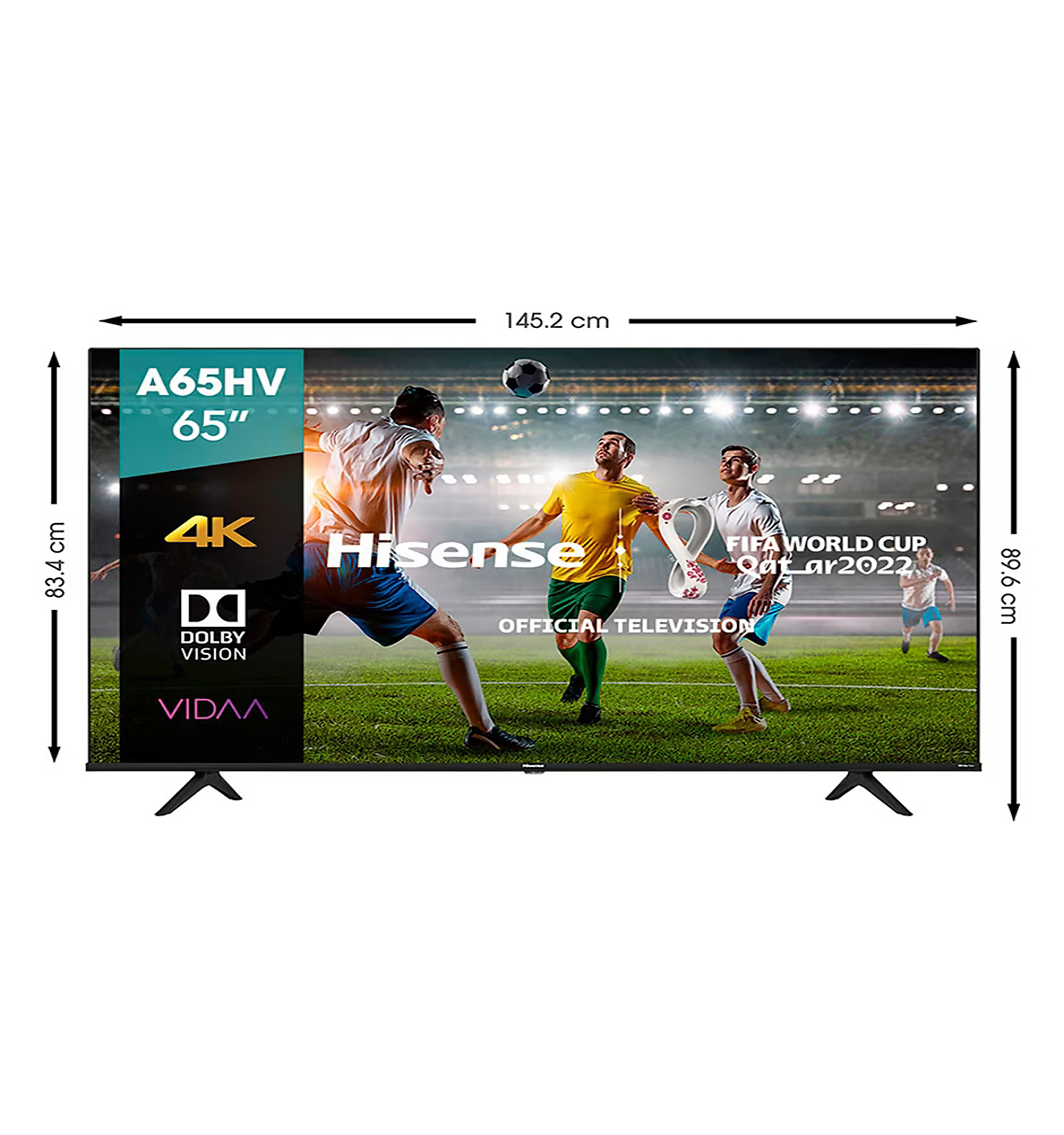 " Pantalla Hisense Led Smart TV de 65 pulgadas 4K/Ultra HD 65a65hv con Vidaa"