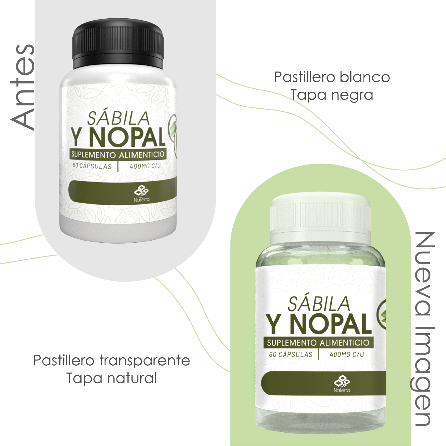 Sabila y Nopal NaTerra 60capsulas