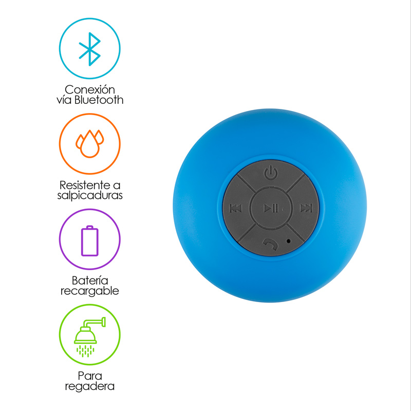 Mini Bocina Bluetooth Manos Libres para la Regadera Redlemon