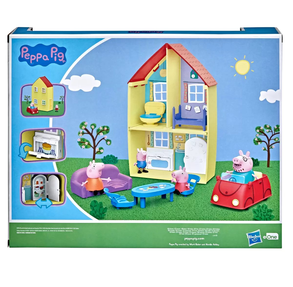 El Mundo De Peppa Pig Casa De Juego 12 Piezas Hasbro 