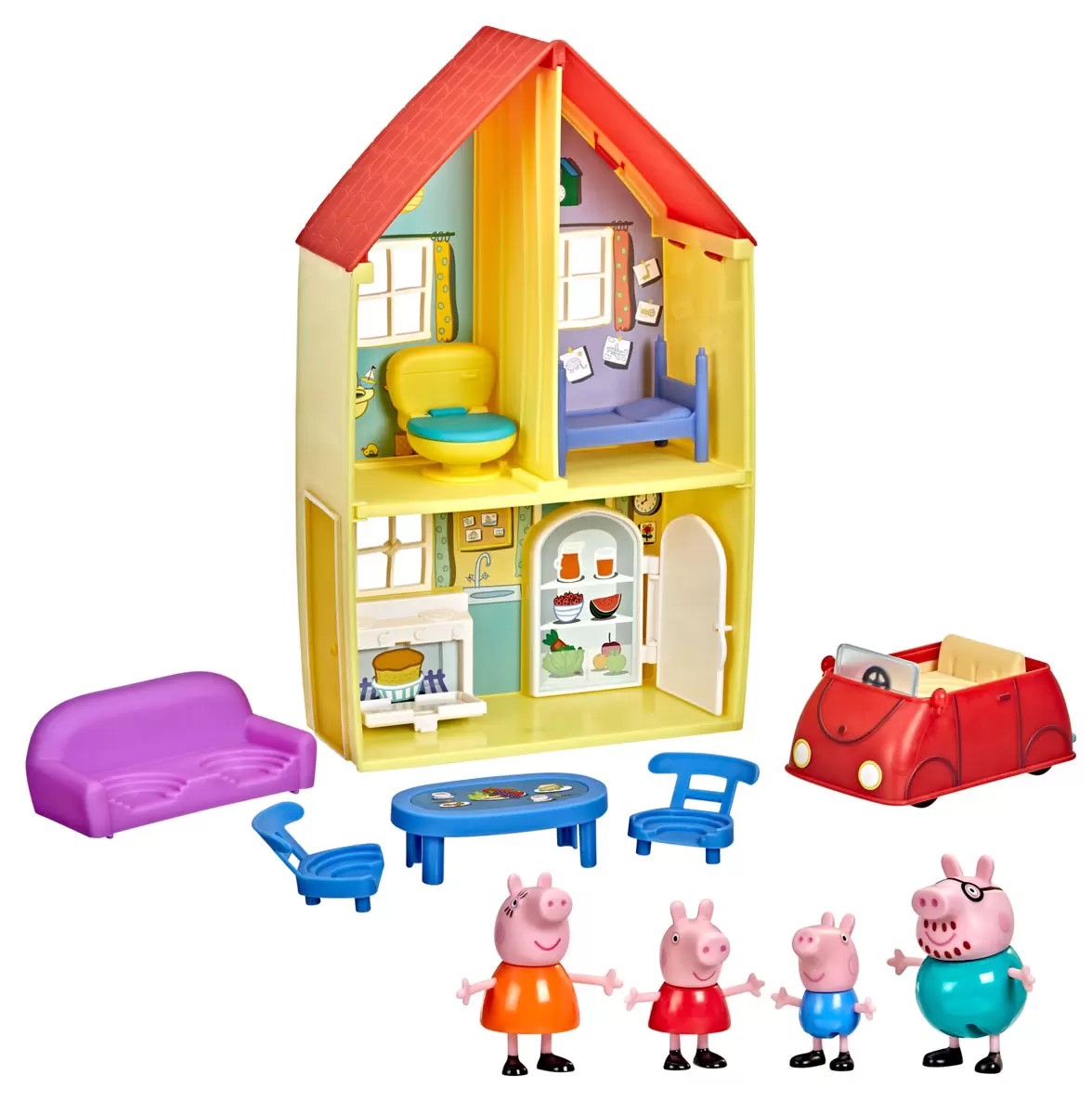El Mundo De Peppa Pig Casa De Juego 12 Piezas Hasbro 