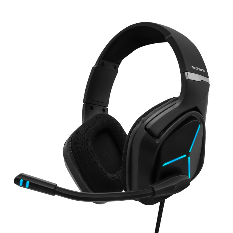 Audífonos Gamer HD de Diadema Luz LED Mod. G4000 Redlemon