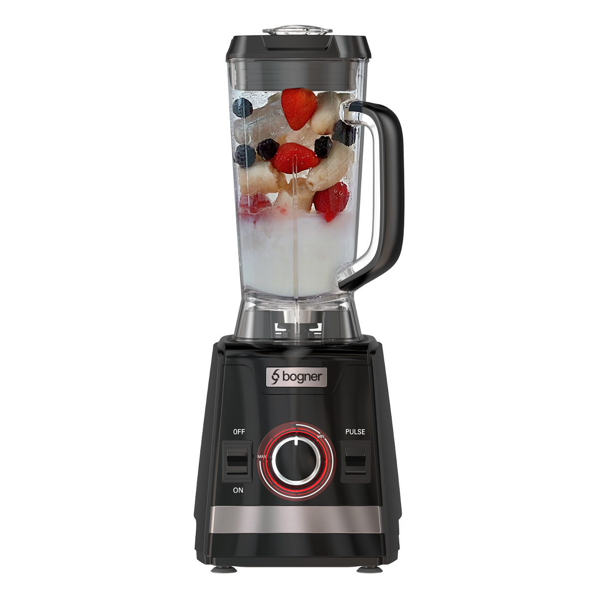 Licuadora Uso Rudo Vaso Tritán 1400w Motor De Cobre Bogner