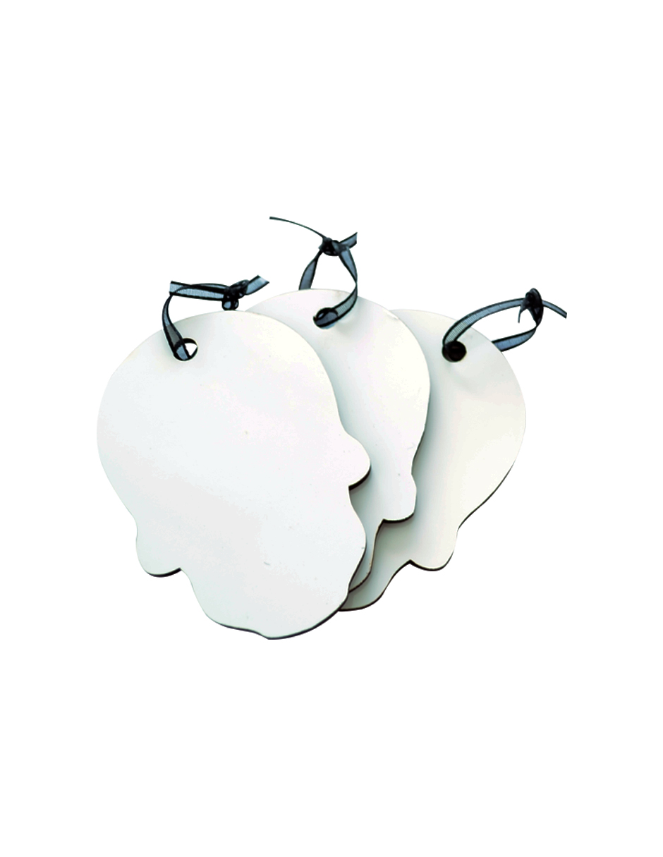 Kit de 50 llaveros sublimables de MDF 3.5mm doble cara 5 modelos diferentes Color Make