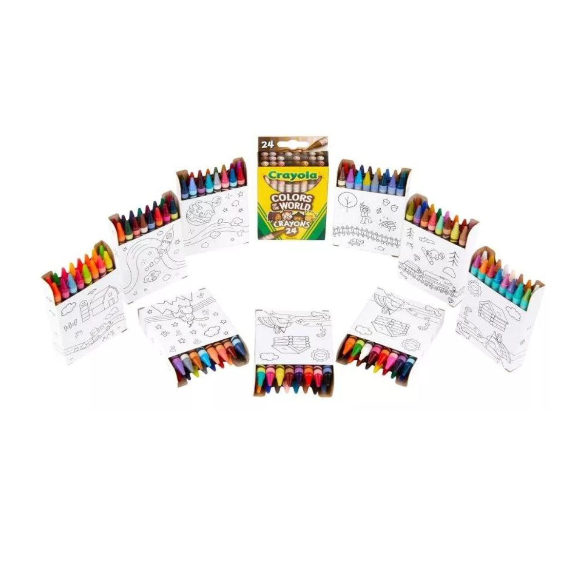 Set De 168 Crayones Crayolas Punta Fina Multicolor