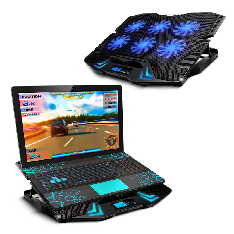 Ventilador y Soporte para Laptop Gamer de 6 Velocidades Redlemon