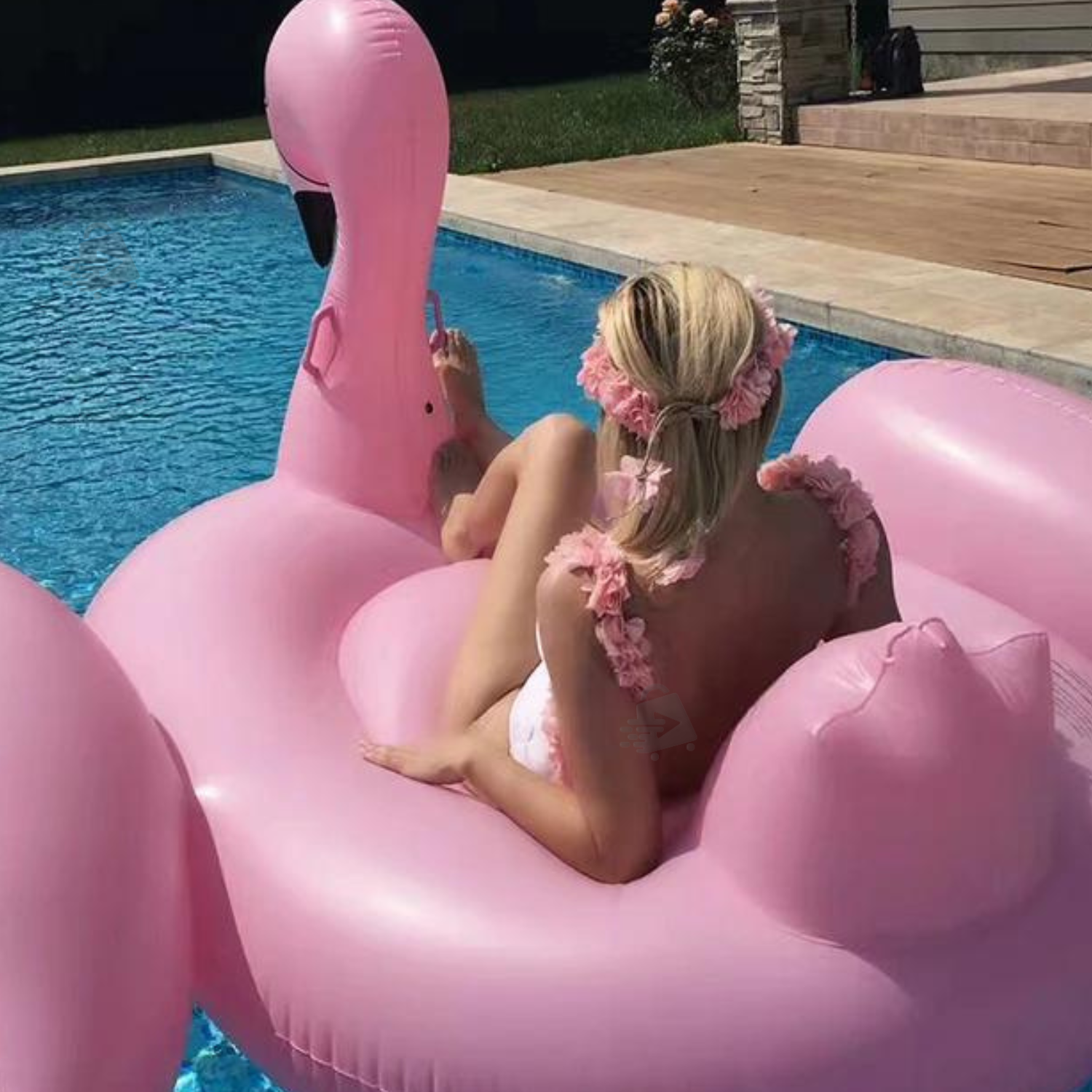 Flotador Flamingo Jumbo Para Alberca 190cm