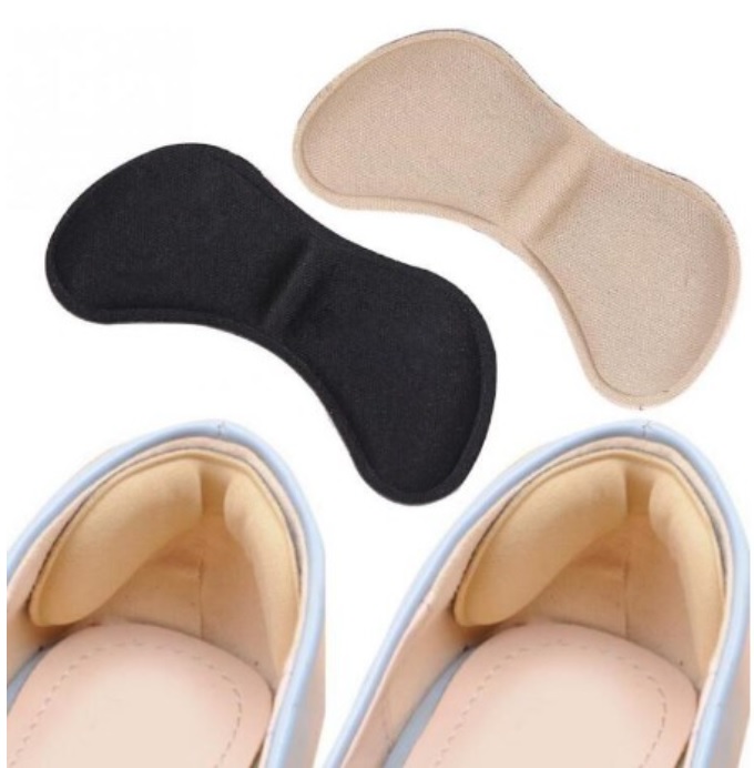 Almohadillas De Talón Adhesivas para Zapatos Taloneras negro