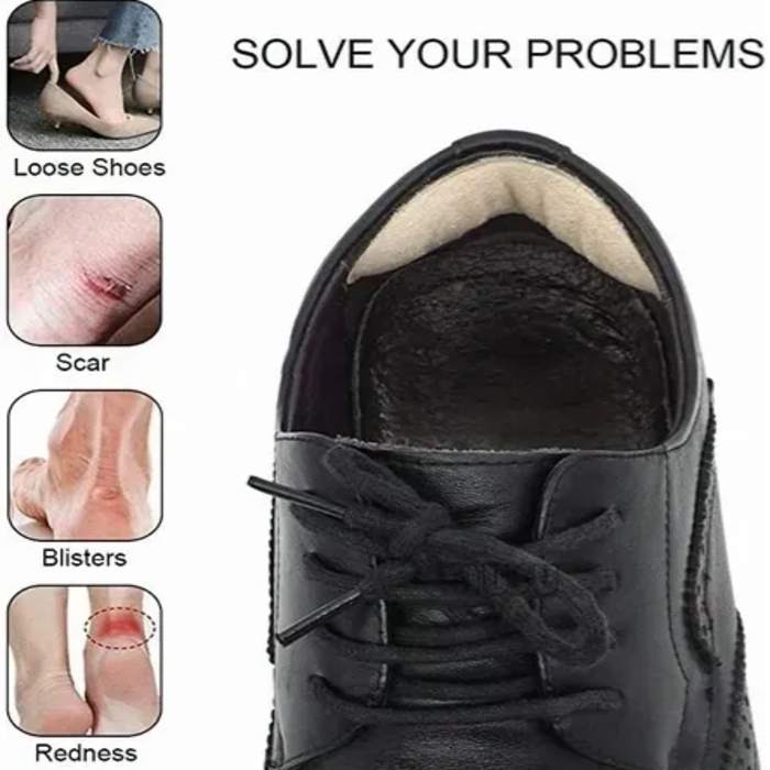Almohadillas De Talón Adhesivas para Zapatos Taloneras negro