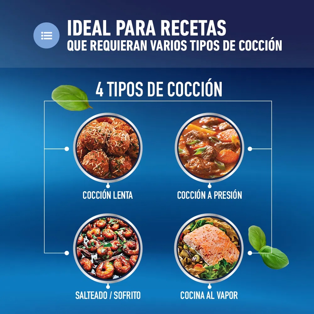 Multi Olla Rápida Oster Ckstpcec6801 12 Funciones 5.7 Litros