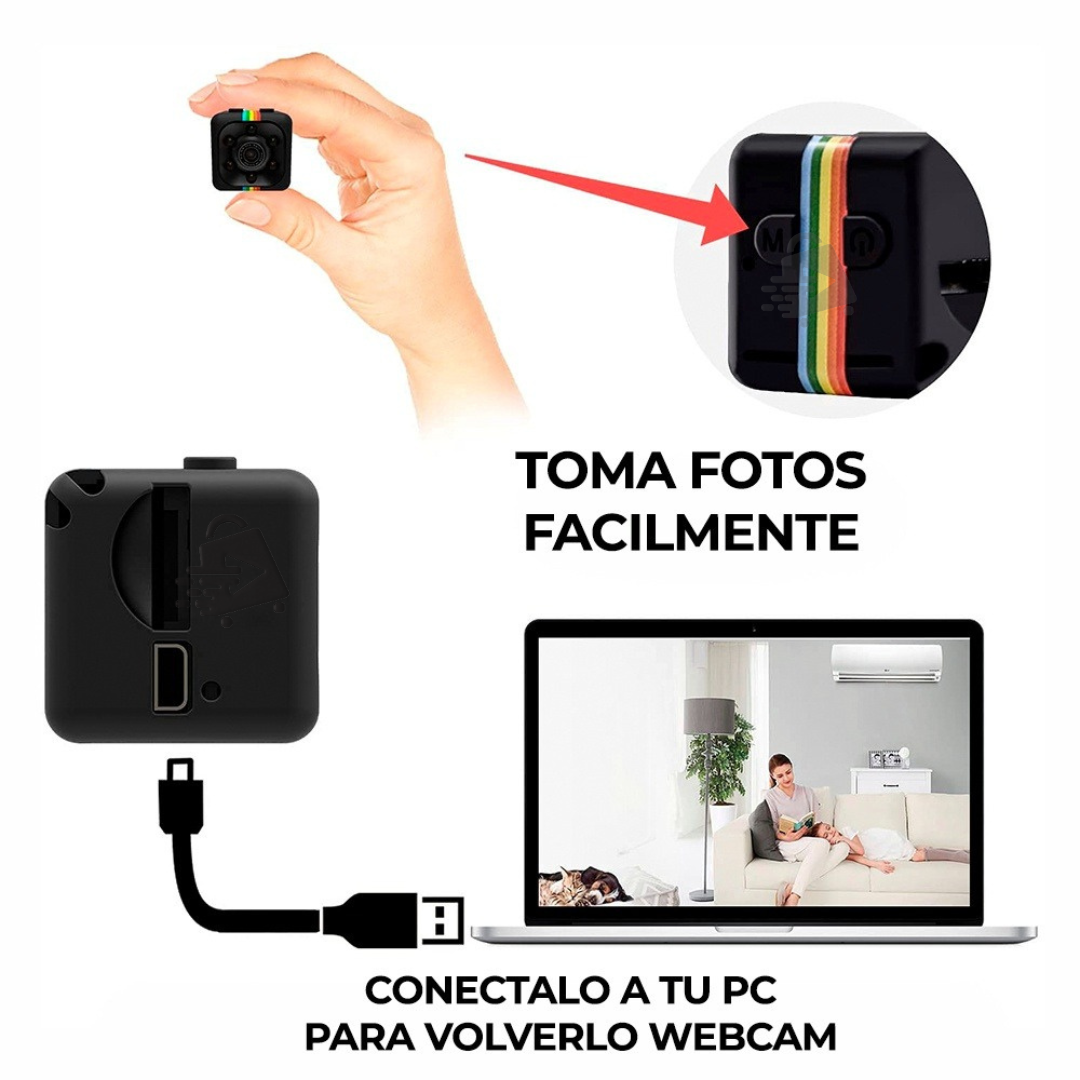 Mini Cámara Espía HD Visión Nocturna