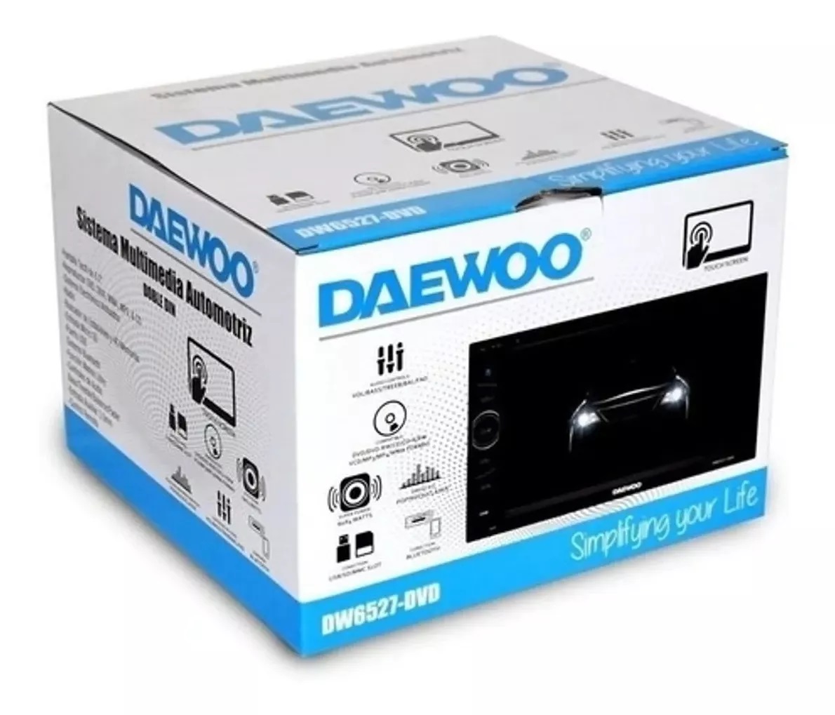 Auto Estereo Con Dvd Pantalla Grande 6.2 Daewoo Doble Din