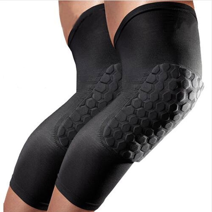 Rodilleras deportivas talla M con proteccion panel de abeja color negro