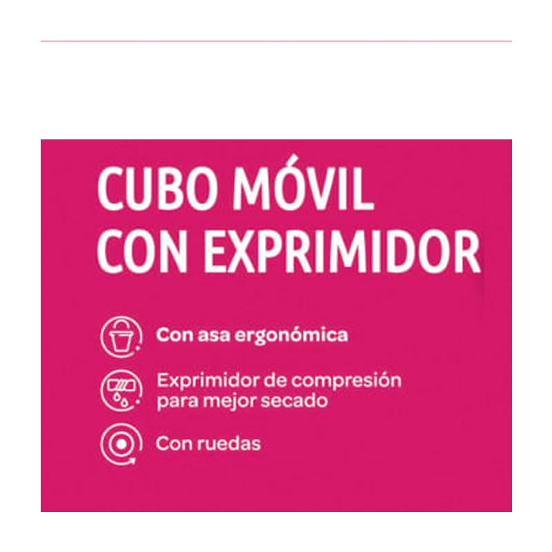 Cubeta Con Exprimidor Con Ruedas Members Mark 981001456 SMS