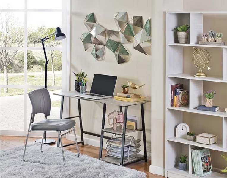 Escritorio Home Office Gris