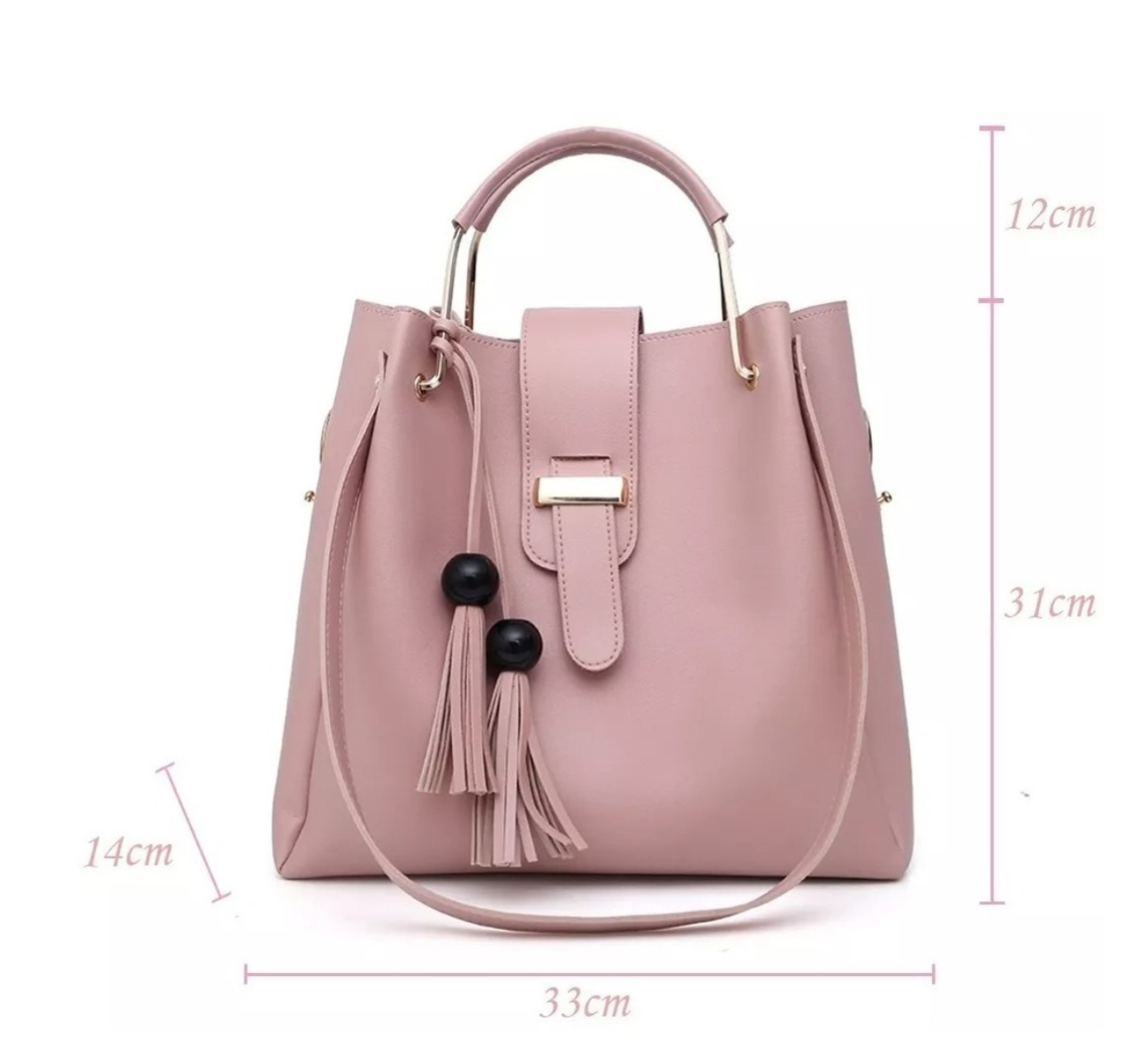 Set 3 Bolsas Bandolera Dama Mujer Cosmetiquera Cartera Gris