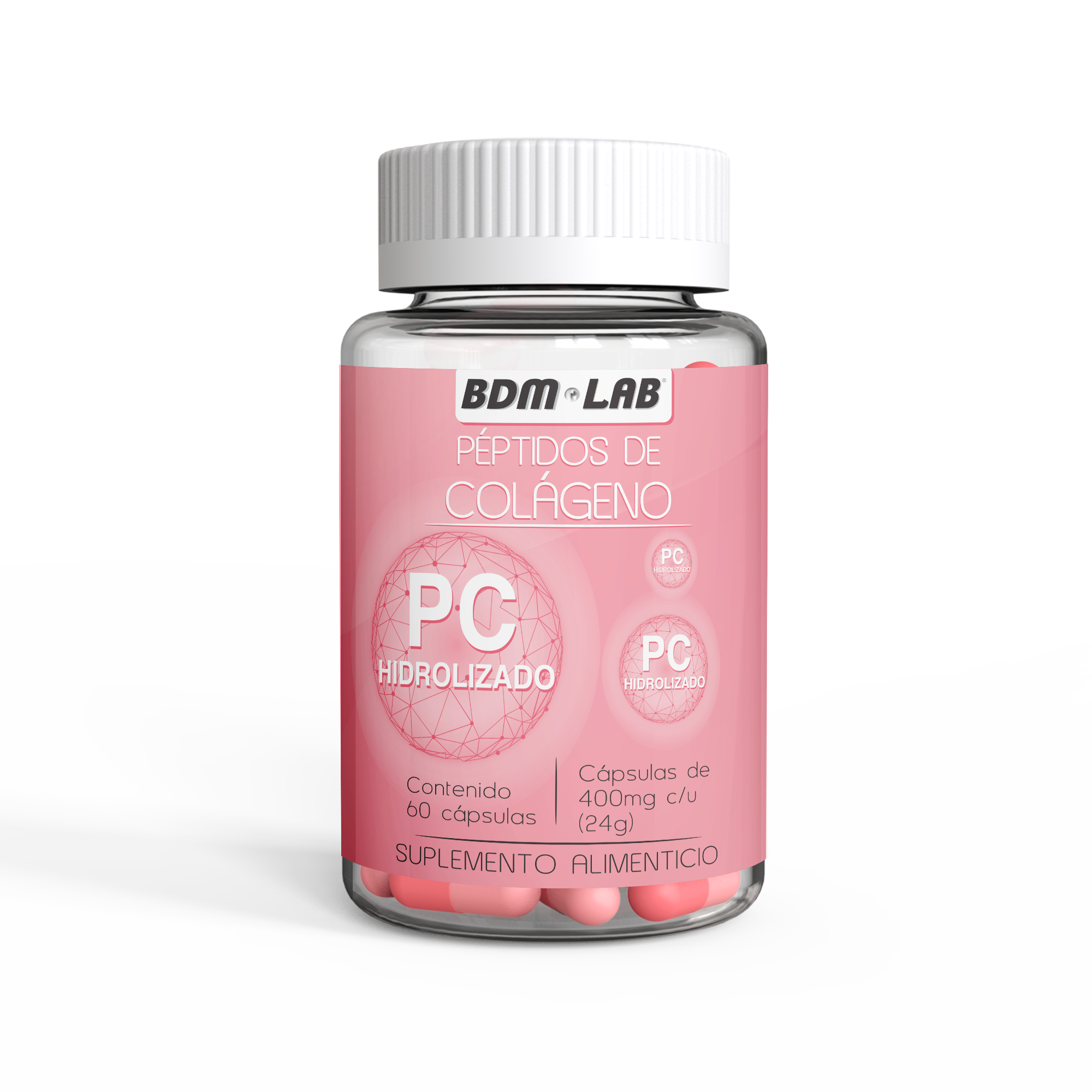 Duo Pack Péptidos de Colágeno 120 cápsulas BDM-LAB