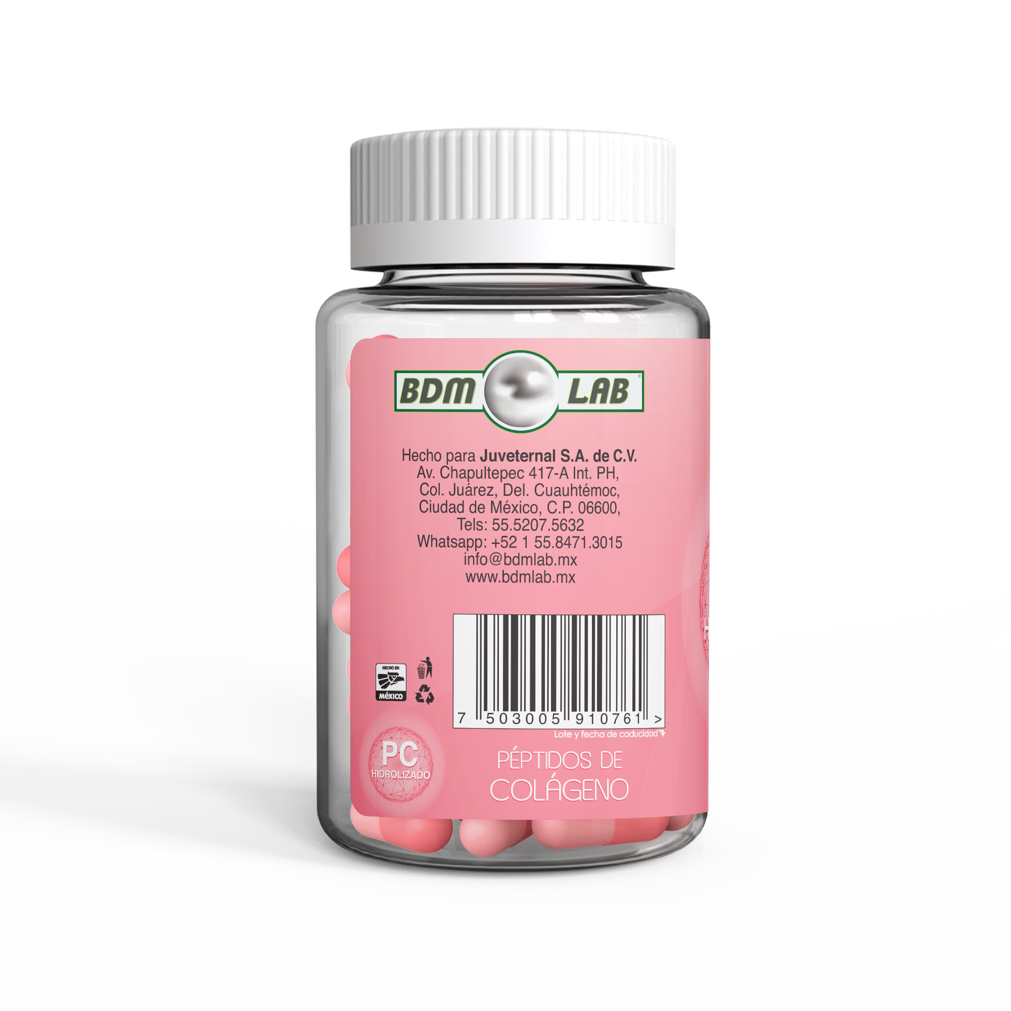 Duo Pack Péptidos de Colágeno 120 cápsulas BDM-LAB