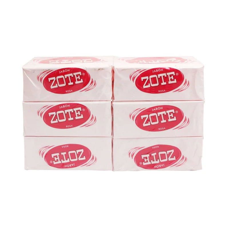 Jabón de Pasta Rosa 6 Piezas de 400 gramos Zote 825759 SMS