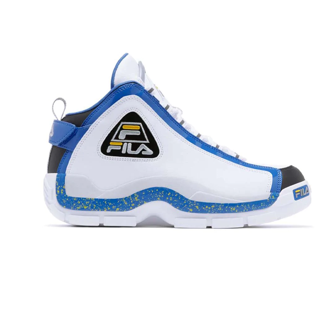 Tenis Fila Grant Hill 2 Blanco Azul de Caballero Original.