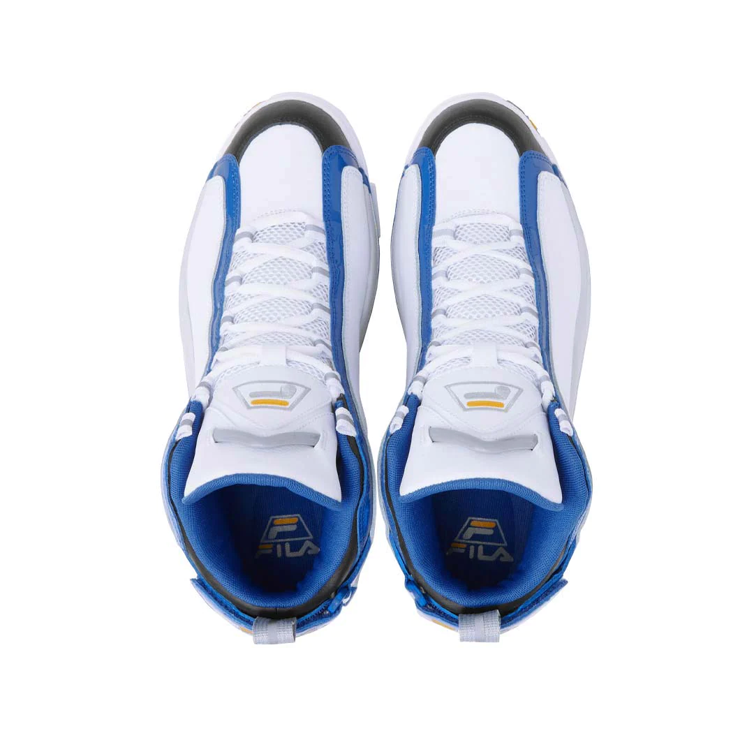 Tenis Fila Grant Hill 2 Blanco Azul de Caballero Original.