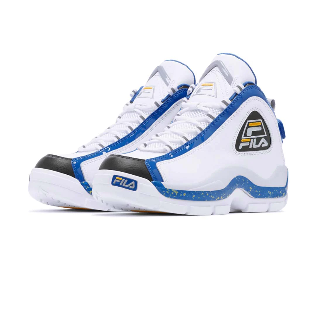 Tenis Fila Grant Hill 2 Blanco Azul de Caballero Original.