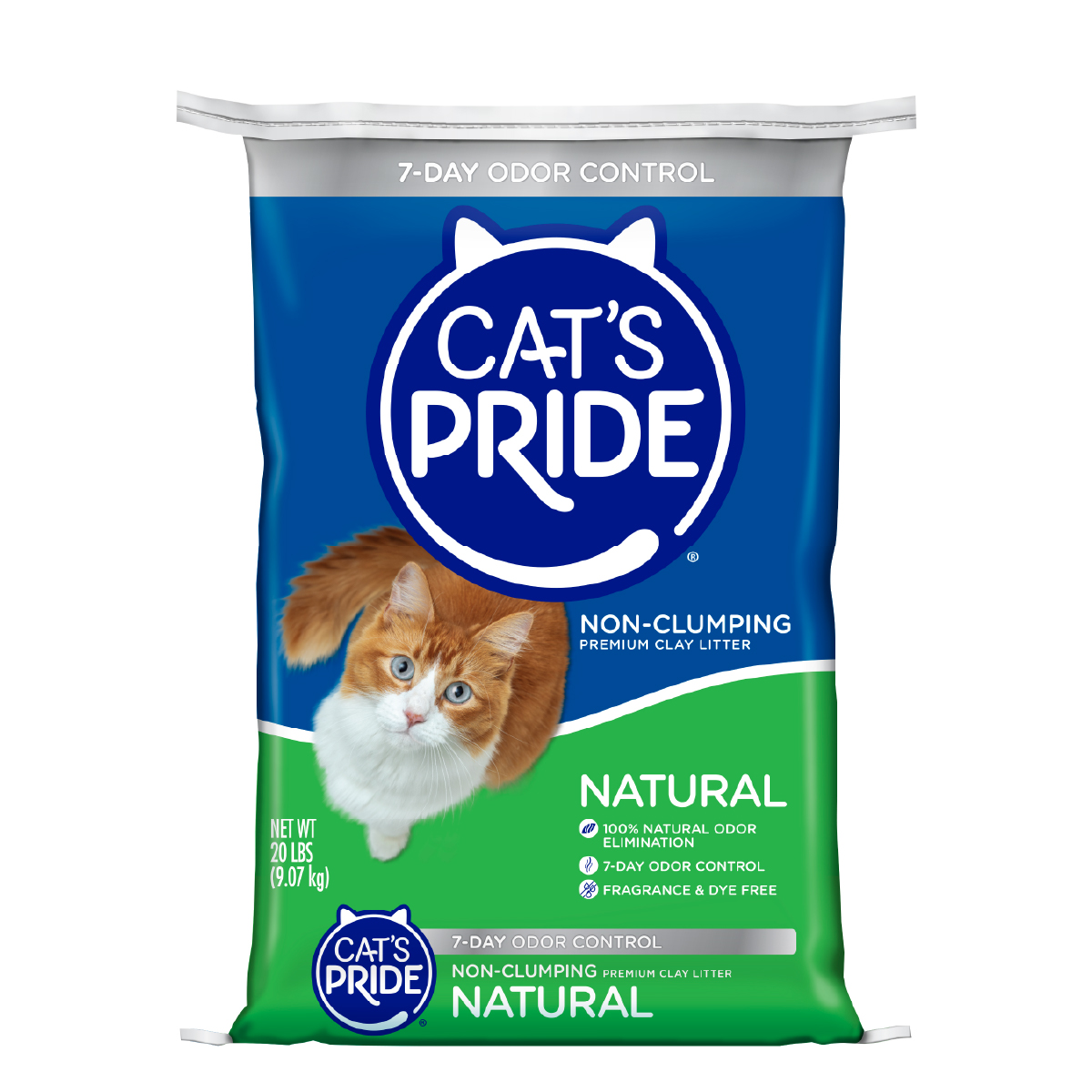 Cat's Pride Arena para gato Natural, Elimina olores, Forma grumos sólidos y Libre de fragancia, 10lb